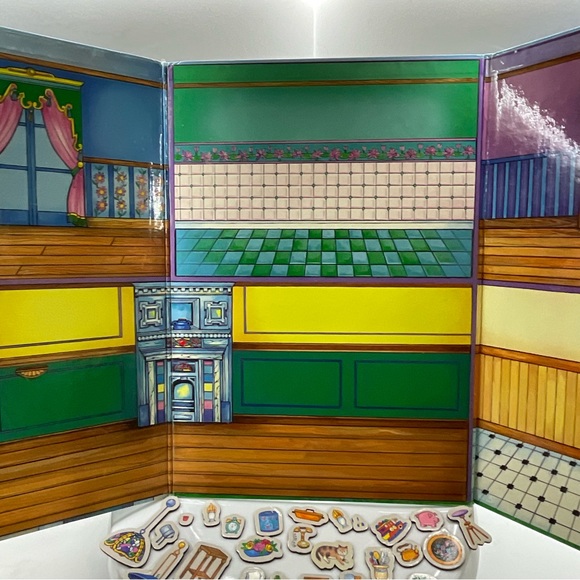 Discovery Toys My Pretty Playhouse Magnetic Play Set Vintage - Picture 6 of 9